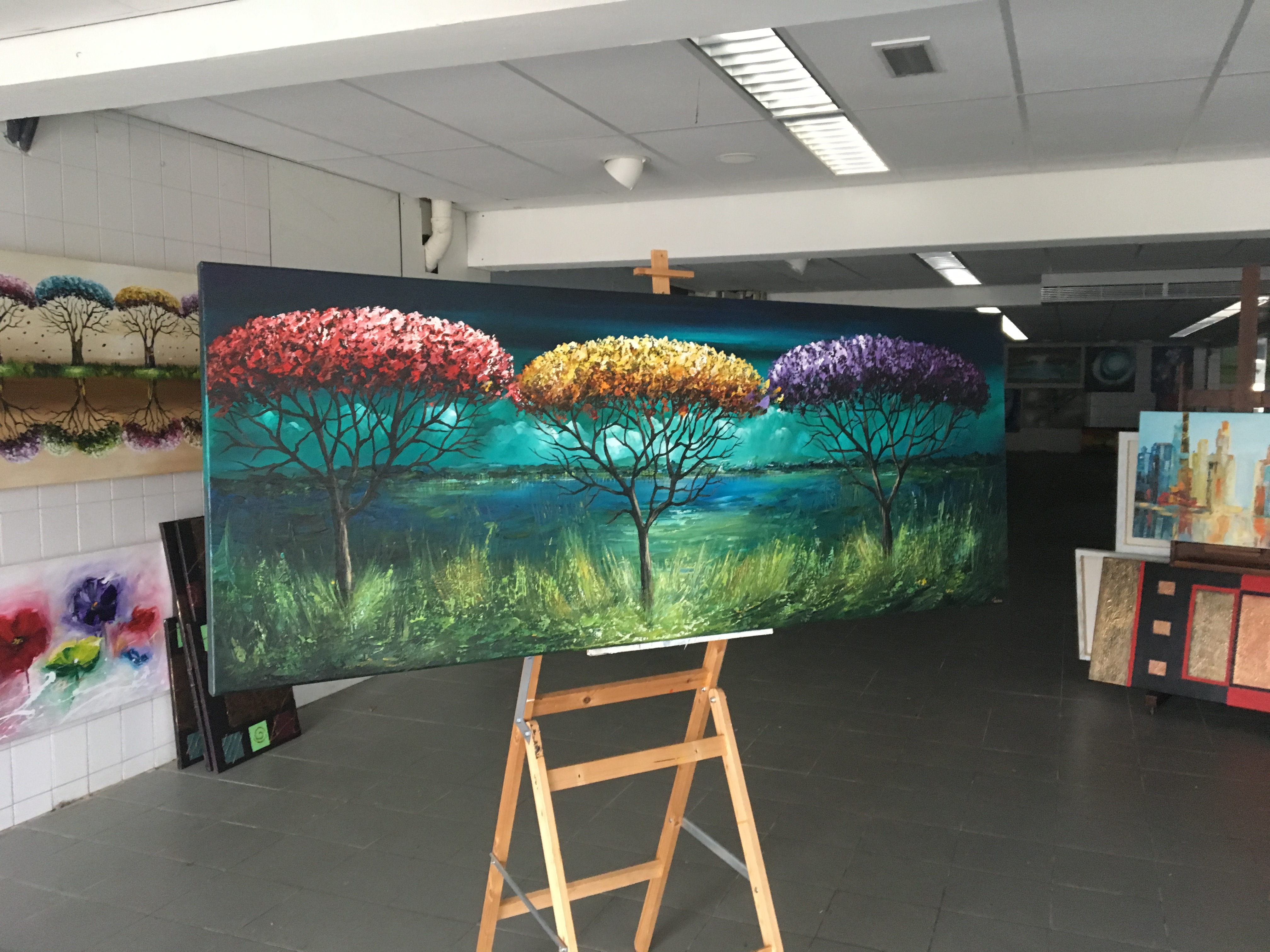 Gena Genadyj - Fantasie landschap kopen? Bied vanaf 400!