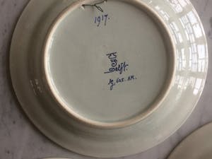 Porceleyne Fles - 3 wandborden 1917 kopen? Bied vanaf 225!