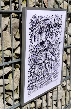 Bjarne Melgaard - Skater Rat White – handsigniert + nummeriert kopen? Bied vanaf 220!