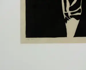 Arjenne Fakkel - Houtsnede op papier, Het atelier bezoek - Ingelijst kopen? Bied vanaf 40!