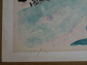 Willy Suter - Litho, “Sneeuwlandschap” – Kunst-Schoolplaat uit 1960 – V.AE.V.O. kopen? Bied vanaf 50!