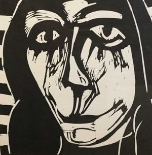 Niet of onleesbaar gesigneerd - C3687-10 - Kop van een persoon kopen? Bied vanaf 10!