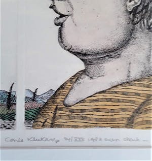 Carla Kleekamp - Gesprek - 3 x kleur etsen in één voorstelling kopen? Bied vanaf 20!