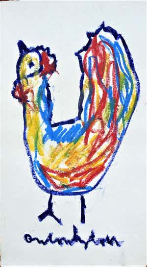 Anton Heyboer - De oervogel . verkocht voor € 275!