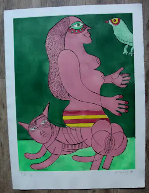 Corneille - Ets: Femme et Faune Familière - 1978 kopen? Bied vanaf 395!