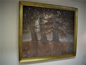 Niet of onleesbaar gesigneerd - Belgisch Impressionistisch-Luministisch olieverf "Ochtend in het Park" kopen? Bied vanaf 10!