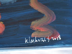 Peter Klashorst - Acrylverf op doek op houten frame , “Medusa” – 2018 – 70 x 100 cm kopen? Bied vanaf 375!
