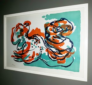Karel Appel - Figuren, litho (netjes ingelijst) kopen? Bied vanaf 550!