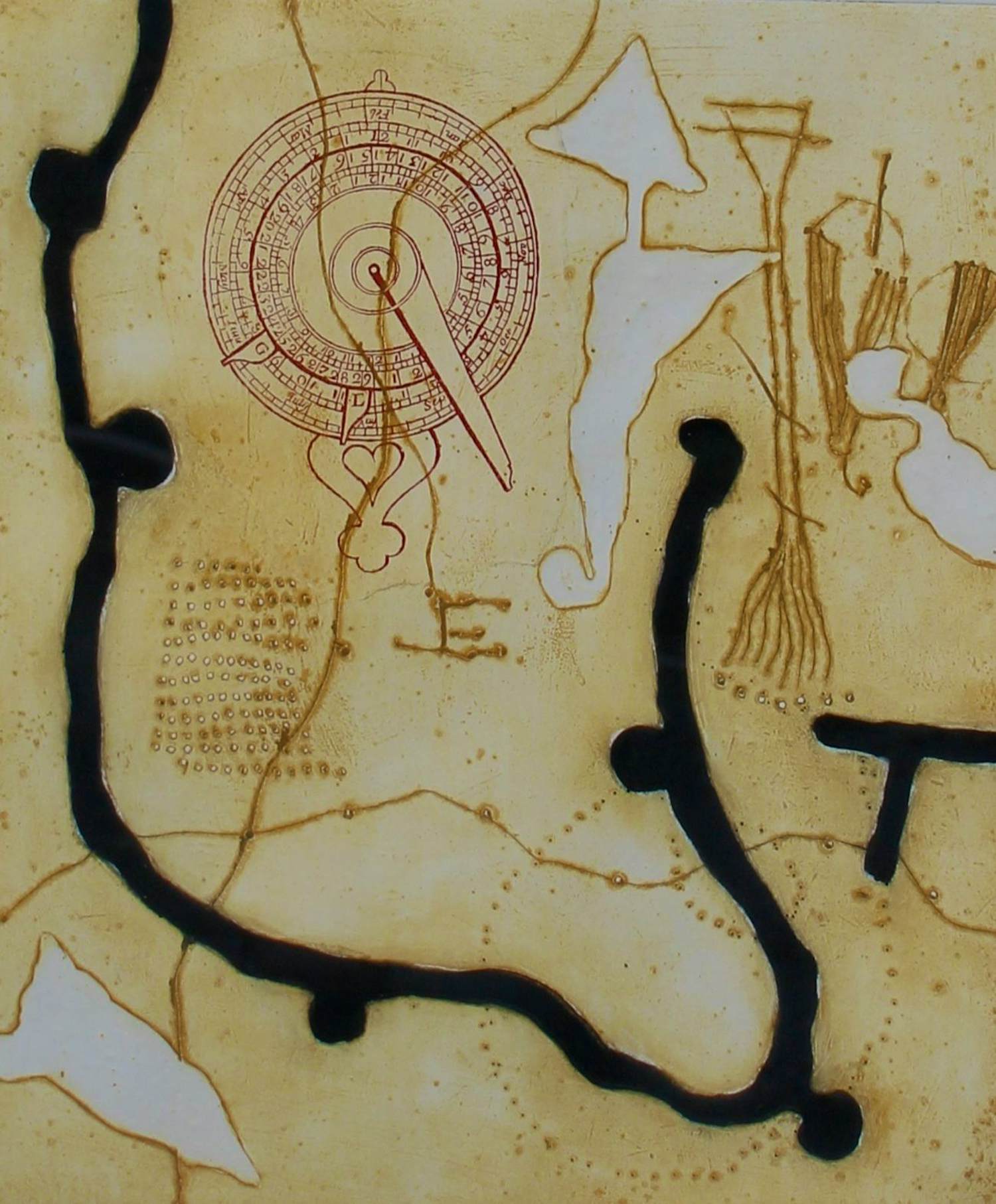 Richard Texier - Ingelijste ets: le 3ème jour kopen? Bied vanaf 99!