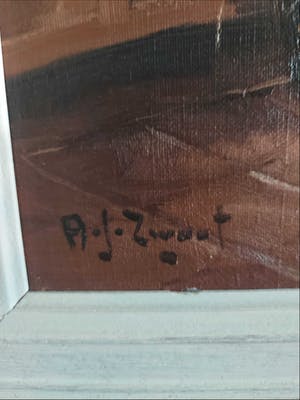 Arie Zwart - Keukentafereel kopen? Bied vanaf 125!