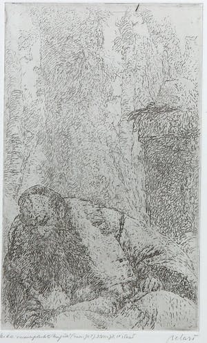 Gerard Bellaart - Ets, Voorovergebukte Magiër kopen? Bied vanaf 1!