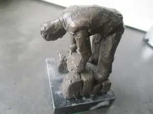 Jaap Hartman - Beeldje van dijkwerker. kopen? Bied vanaf 35!