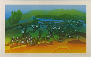 Harr Scheffer - Linosnede, Lange streep - Ingelijst kopen? Bied vanaf 40!