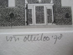 Chris van Otterloo - Ets gesigneerd kopen? Bied vanaf 15!