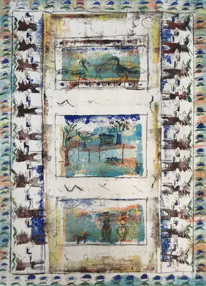 Niet of onleesbaar gesigneerd - Mooie gesigneerde zeefdruk - 7/55 kopen? Bied vanaf 1!