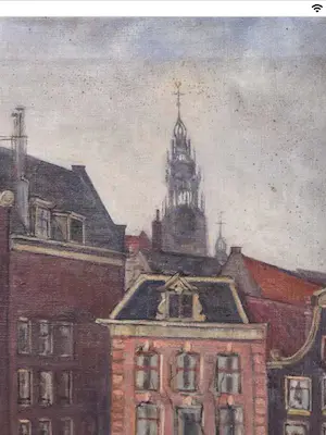 Agatha Zethraeus - Oude Waal met oude kerk Amsterdam kopen? Bied vanaf 600!