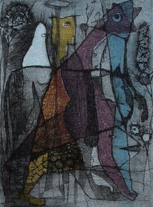 Harry van Kruiningen - 8 kleuren litho's: Bij de elfde zang van het epos van Gilgamesi - 1955 kopen? Bied vanaf 295!