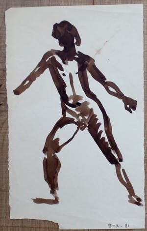 Piet Mulder - Mannelijk Naakt - Tekening / Stift kopen? Bied vanaf 1!