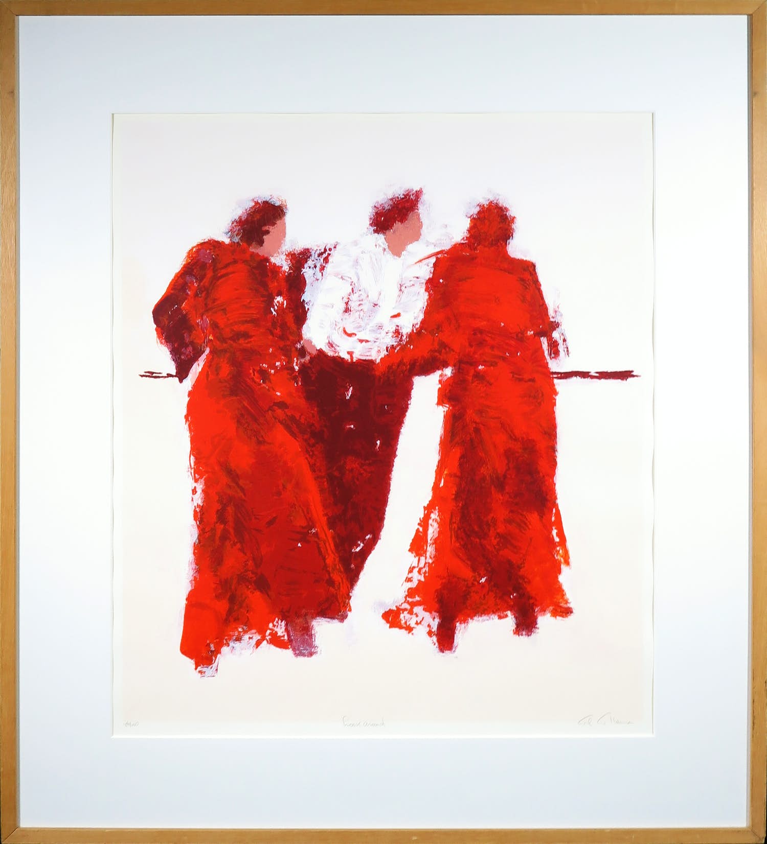 Wil Willemsen - Zeefdruk, Look around - Ingelijst (Groot) verkocht voor € 50!