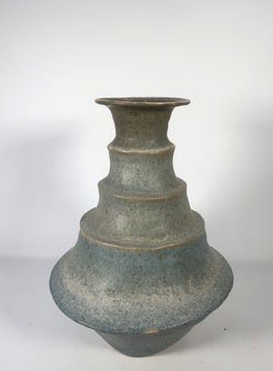 Peter von Hartsvelt Müller - Aardewerk, Aquagroene vaas (Groot) kopen? Bied vanaf 40!