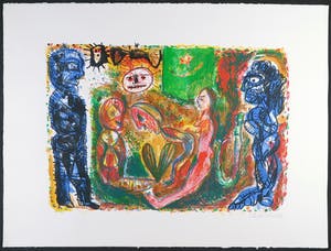 Rik van Iersel - Litho, Nachtelijke ontmoeting kopen? Bied vanaf 1!