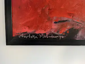 Charlotte Molenkamp - Zeer groot olieverfschilderij op doek in fraaie lijst kopen? Bied vanaf 2500!