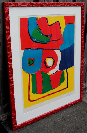 Karel Appel - Ingelijste zeefdruk - 1969 kopen? Bied vanaf 995!
