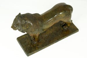 Brons (Onbekend) - Beeld van staande leeuw kopen? Bied vanaf 275!