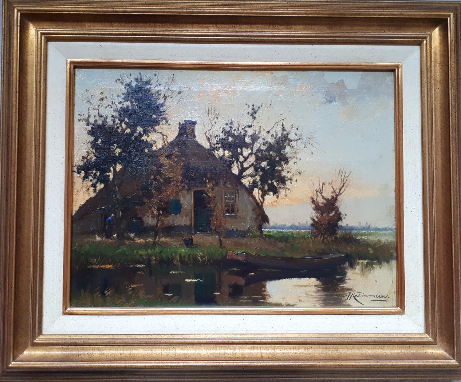 Johan Hendrik Kaemmerer - boerderij aan het water verkocht voor € 150!
