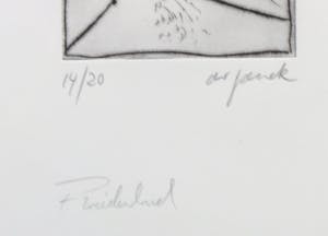 A.R. Penck - en Frank Breidenbruch - Ets en aquatint, Zonder titel - Ingelijst kopen? Bied vanaf 1!