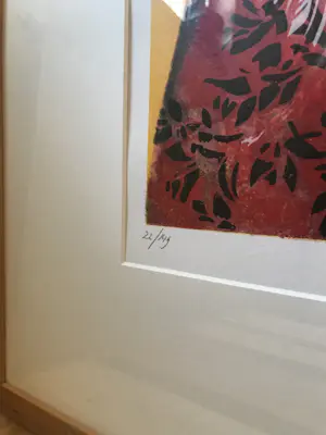 Espen Hagen - 3 ingelijste zeefdrukken ingelijst met passe-partout - groot kopen? Bied vanaf 395!