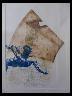 Leentje Linders - Ets en reliefdruk, Apollo thirteen I kopen? Bied vanaf 40!