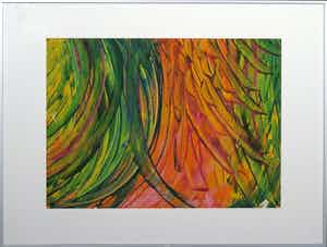 Tinie Martinali - Acryl op doek, Zonder titel - Ingelijst verkocht voor € 40!