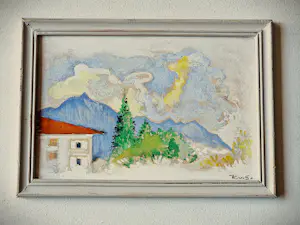 Karel van Seben - Omstr. 1930 geschilderd post-impressionistisch olieverf "Zwitserland" in lijst kaufen? Bieten Sie von 43!