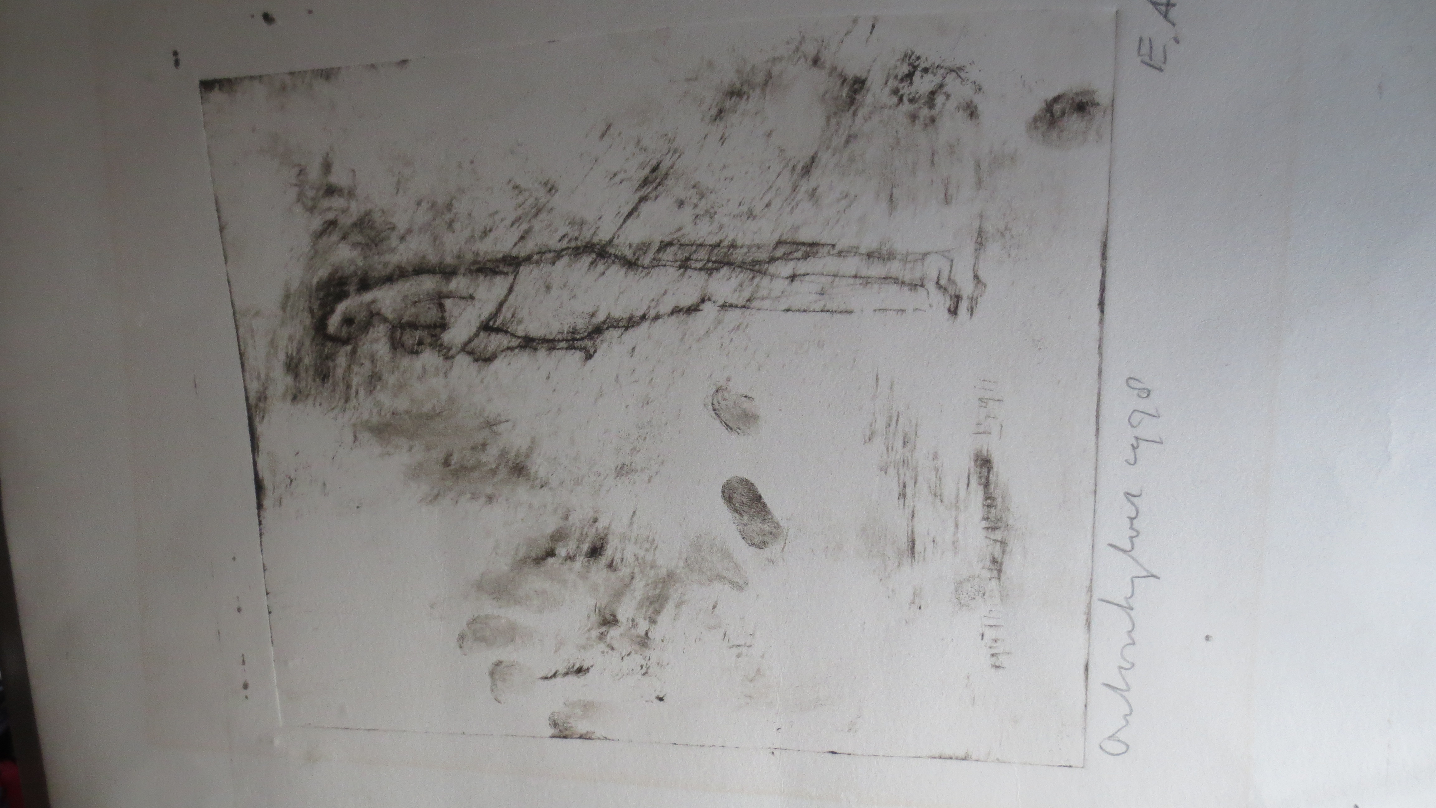 Anton Heyboer - portret van eerste vrouw met zijn eerste kind.  kopen? Bied vanaf 400!