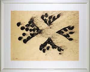 Lei Molin - Inkttekening, Zonder titel - Ingelijst (Groot) verkocht voor € 1!