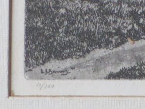 Laurens Jannis Braams - Kerktoren van Oostkapelle - Ets kopen? Bied vanaf 50!