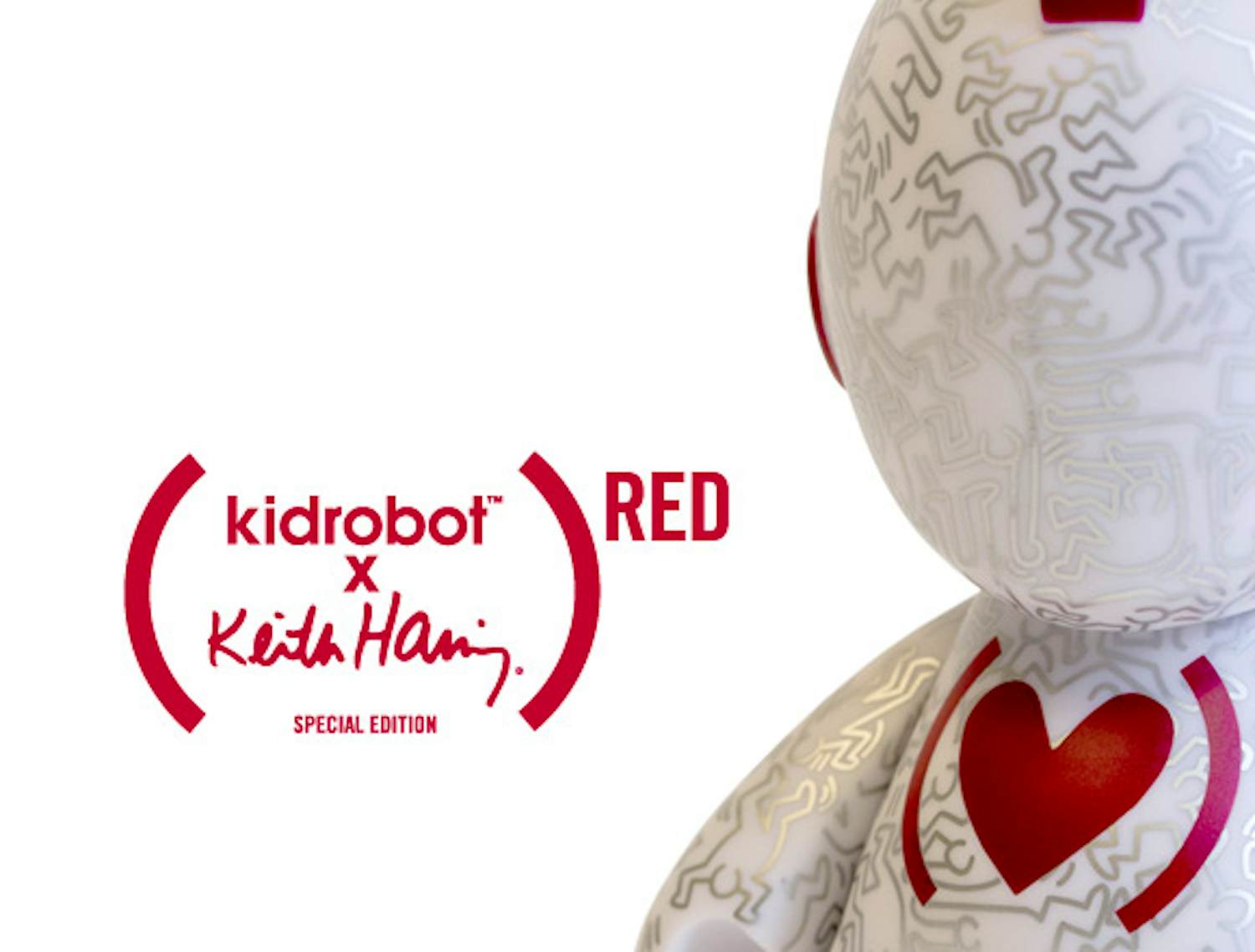 Keith Haring - Kidrobot 7inch (Red) Special Edition kopen? Bied vanaf 100!
