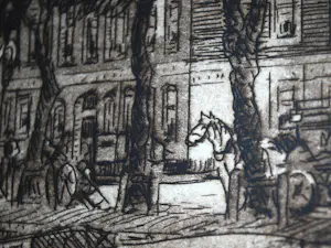 Eugene Rensburg - Leuvehaven Rotterdam, ca. 1918 kopen? Bied vanaf 75!