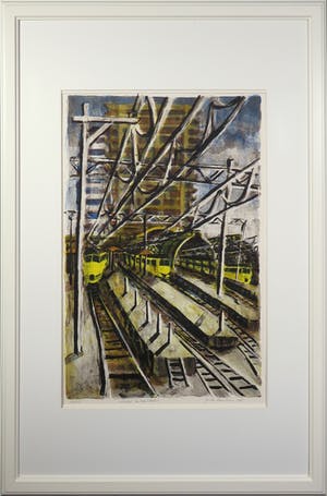 AcheterJeroen Hermkens - Litho, Utrecht Centraal Station - Ingelijst (Groot)? Enchérissez de 100!