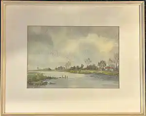 Gert Hendriksen - Landschap langs het water kaufen? Bieten Sie von 30!