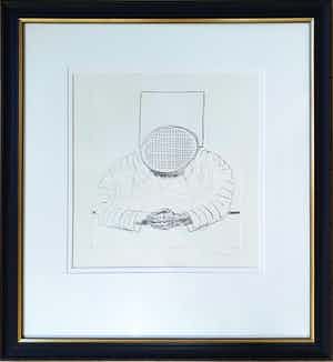 Roger Raveel - Ets: Wegdoezelen in de kosmos -Nieuwe lijst verkocht voor € 620!