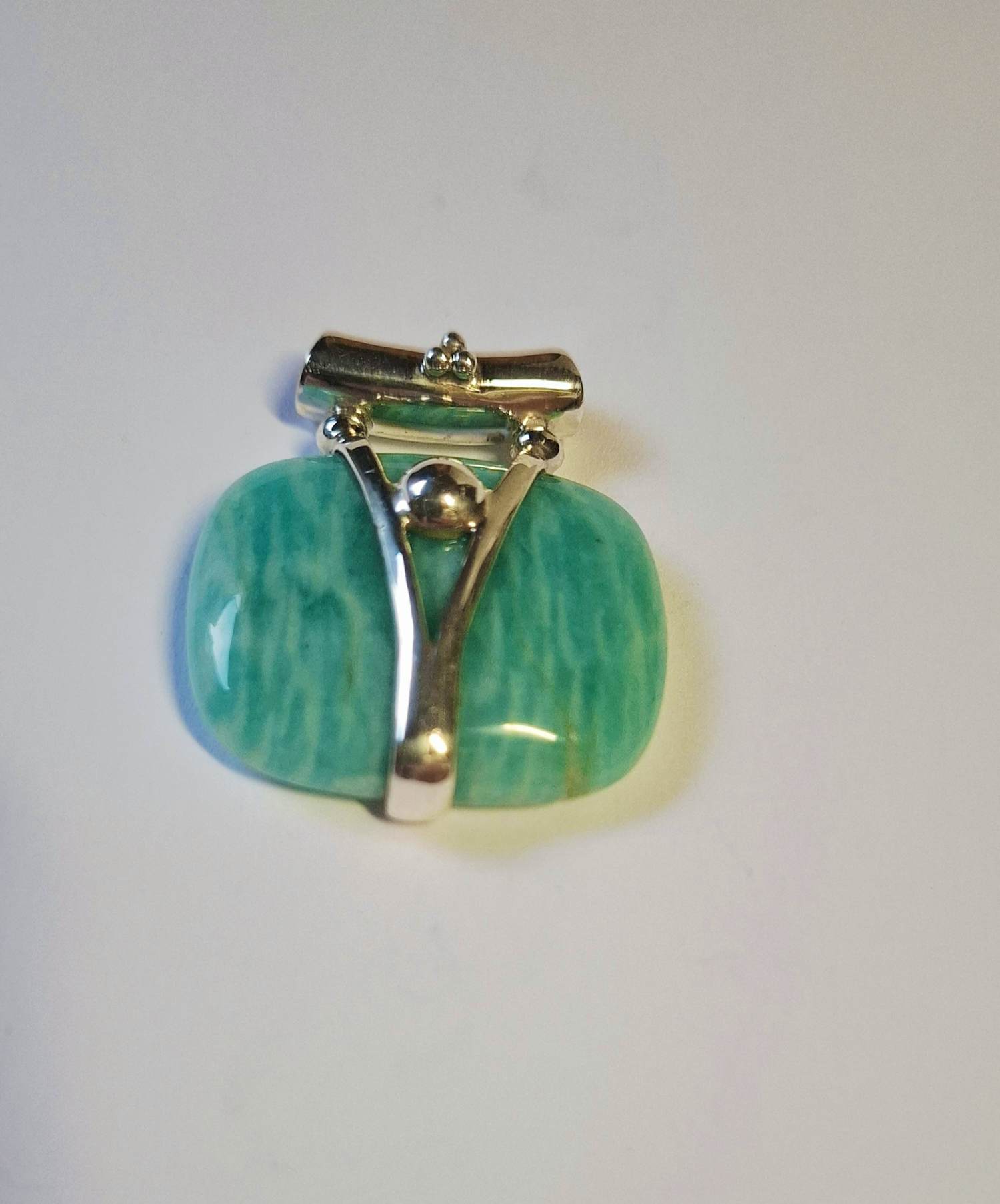 In nieuwstaat zilver 925 zilver echte Amazoniet kopen? Bied vanaf 60!