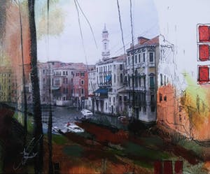 Anna Razumovskaya - Giclée op canvas bewerkt met verf, Trip to Dream I kopen? Bied vanaf 50!