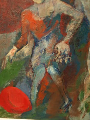 Petr Pavlištík - Ingelijst olieverf op doek, Ve vétru (“In de wind”) – 90 x 76 cm kopen? Bied vanaf 200!