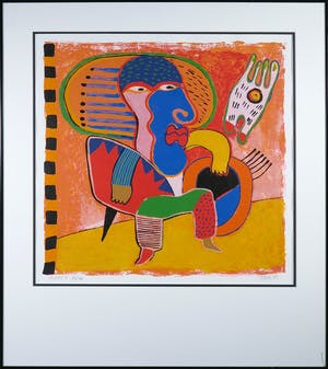 Clemens Briels - Zeefdruk, Podane II - Ingelijst kopen? Bied vanaf 100!