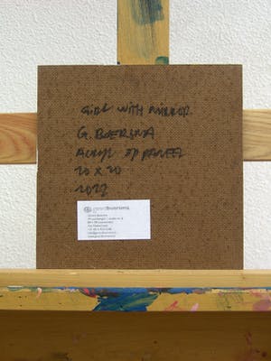 Gerard Boersma - Girl With Mirror (Vrouw kijkend naar schilderij van Roy Lichtenstein) kopen? Bied vanaf 100!