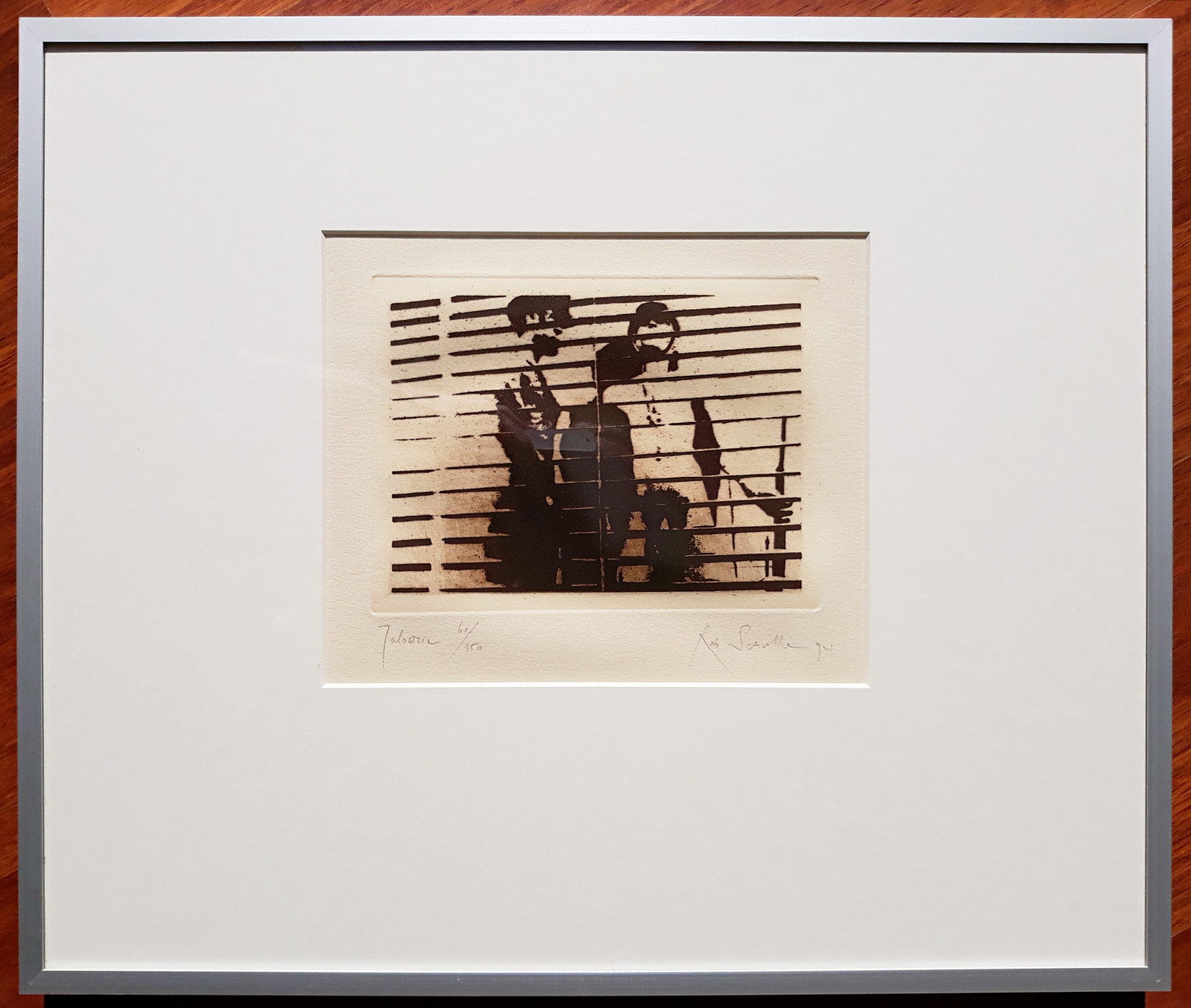 Rob Scholte - Jaloezie, ets (mooi ingelijst) kopen? Bied vanaf 150!