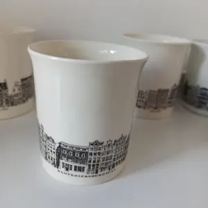 Villeroy en Boch - Amsterdamse grachten, 60s spaaractie van Nutroma, 4 kopjes kopen? Bied vanaf 1!