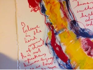 Anton Heyboer - Kip met tekst kopen? Bied vanaf 325!